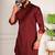 Maroon color cotton satin fabric beautiful solid festive special kurta payjama