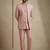 Light pink premium designer festive wear indo western set
