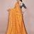 Yellow blended cotton woven zari work saree with blouse