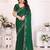 Green pure silk woven zari work saree with blouse