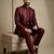 Dark maroon premium designer festive wear indo western set