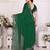 Green pure silk woven zari work saree with blouse