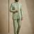 Olive premium designer festive wear indo western set