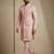 Light pink donier jacquard premium designer festive wear indo western set