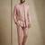 Light pink premium designer festive wear indo western set