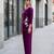 Purple Soft Viscose Kurta Top with Pants Casual Office Wear Co Ord Set For Women
