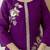 Purple Soft Viscose Kurta Top with Pants Casual Office Wear Co Ord Set For Women