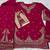 Rani pink chinon free size stitched suit with embroidery beats work