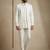 White premium designer festive wear indo western set