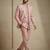 Light pink premium designer festive wear indo western set