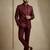 Dark maroon premium designer festive wear indo western set