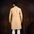 Chiku color stylish woven butti textured premium kurta payjama for men's