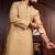 Chiku color stylish woven butti textured premium kurta payjama for men's