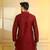 Maroon color stylish woven butti textured premium kurta payjama for men's