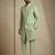 green donier jacquard premium designer festive wear indo western set