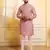 Purple color stylish woven butti textured premium kurta payjama for men's