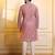 Purple color stylish woven butti textured premium kurta payjama for men's