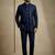 Navy blue premium designer festive wear indo western set