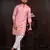 Pink color beautiful cotton fabric designer embroidery work ceremonial men's party attire
