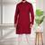 Maroon color beautiful cotton fabric designer embroidery work ceremonial men's party attire