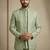 Olive premium designer festive wear indo western set