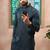 Grey color stylish cotton fabric woven dobby designer kurta payjama for men's