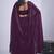 Purple sequin embroidery work satin silk blend saree for women