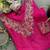 Chanderi embroidered kurta set with nylon dupatta