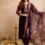 Chanderi embroidered kurti set with organza sleeves & tissue dupatta