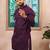 Wine color stylish cotton fabric woven dobby designer kurta payjama for men's