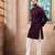 Wine color stylish cotton fabric woven dobby designer kurta payjama for men's
