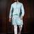 Sky blue color beautiful cotton fabric designer embroidery work ceremonial men's party attire