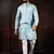 Sky blue color beautiful cotton fabric designer embroidery work ceremonial men's party attire