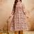 ethnic magic cotton kurta set with pants & mul cotton dupatta