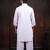 Off white color cotton satin fabric beautiful solid festive special kurta payjama