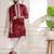 Mahroon color stylish cotton fabric ethnic traditional rich kurta payjama for men