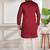 Mahroon color stylish cotton fabric ethnic traditional rich kurta payjama for men