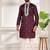 Wine color stylish cotton fabric ethnic traditional rich kurta payjama for men