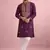 Wine color rolex silk fabric designer kurta payjama for men