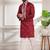 Mahroon color stylish cotton fabric ethnic traditional rich kurta payjama for men
