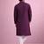 Wine color rolex silk fabric designer kurta payjama for men