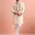 Cream color rolex silk fabric designer kurta payjama for men