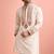 Cream color rolex silk fabric designer kurta payjama for men