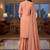 Blue color smat and designer embrodiered sharara dress for ceremonial looks