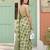 Pista green color beautiful woven designer linen cotton saree