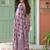 Dusty pink color beautiful woven designer linen cotton saree