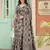 Brown beautiful woven designer linen cotton saree