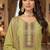Green color smat and designer embrodiered sharara dress for ceremonial looks