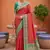 Gajri soft silk blend woven ethnic ceremonial saree