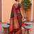Mahendi color soft silk fabric  woven designer ethnic ceremonial saree